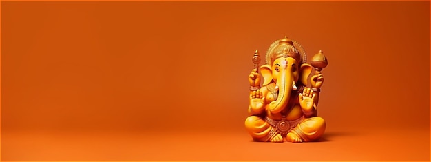 IA generativa Lord Ganesha la celebración del estandarte de Ganesh Diwali