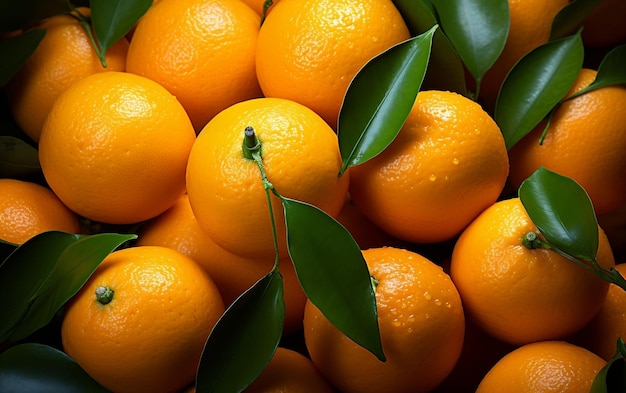 IA generativa de naranja fresca