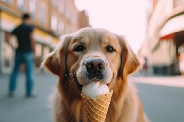 La IA generativa del perro Golden Retriever