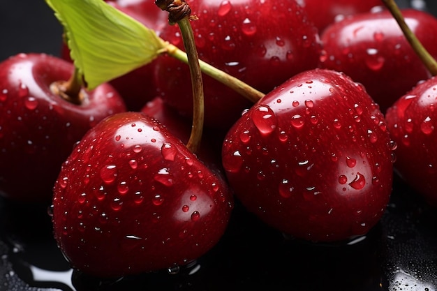 La IA generativa de la pila de cerezas en la pantalla