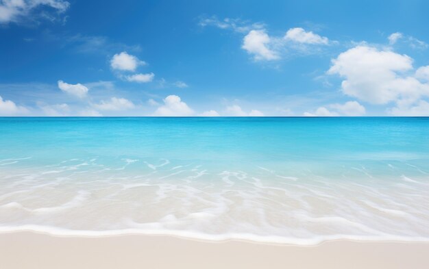 La IA generativa de la playa de arena blanca y serena del paraíso