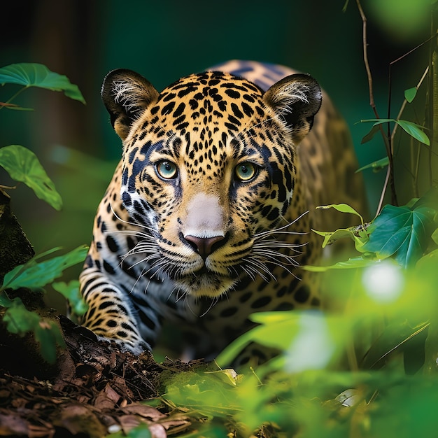 La IA generó el Tigre Real de Bengala en el bosque