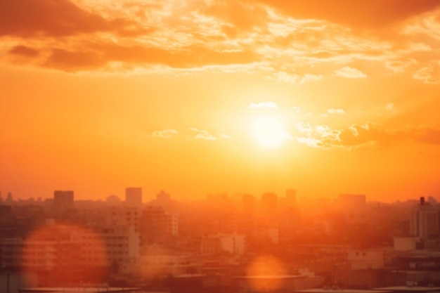 IA geradora de céu por do sol de verão cativante