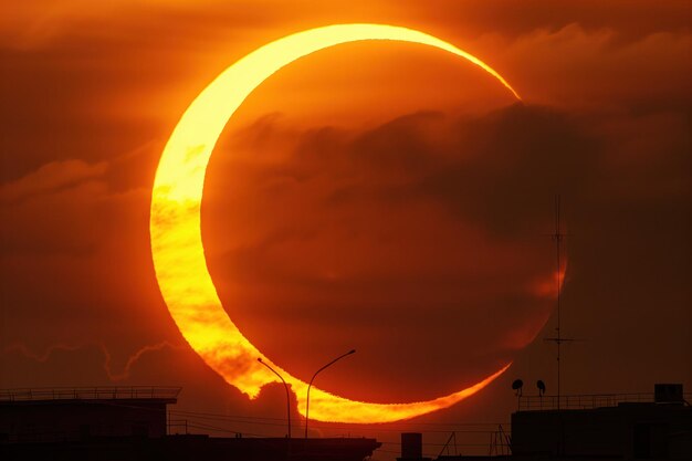 Foto ia geradora de eclipses solares