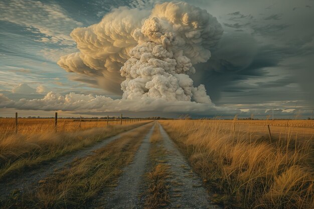 Foto ia geradora de explosão nuclear