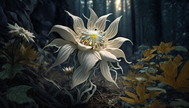 IA Geradora de Flor Fantasma da Floresta