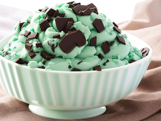 IA geradora de gotas de chocolate com menta