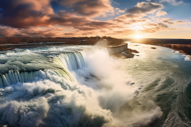 IA geradora de luz natural em cascata