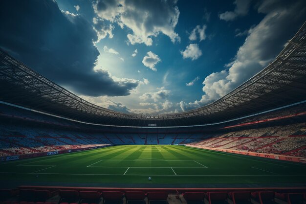 IA geradora de luz natural para estádio de futebol