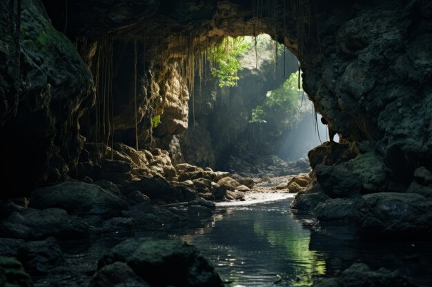 IA gerativa de cavernas subterrâneas