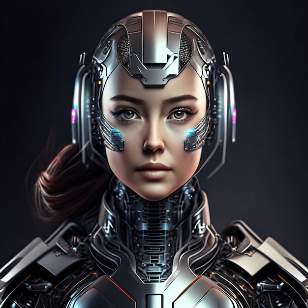 IA mujer cara de robot IA generativa persona inexistente