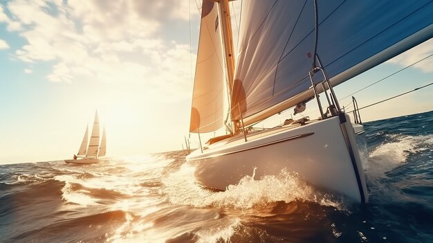 Foto iates a vela viagens marítimas férias em barco