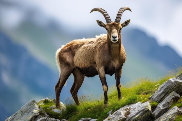 Ibex en el corazón del Parque Nacional Gran Paradiso Una aventura alpina italiana para excursionistas y la naturaleza