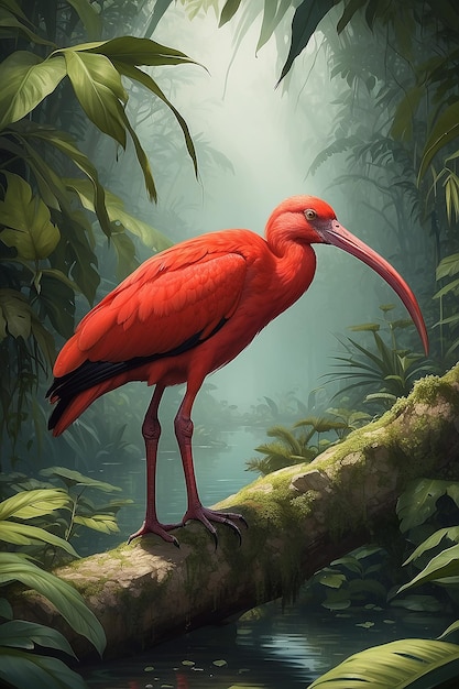 El ibis escarlata