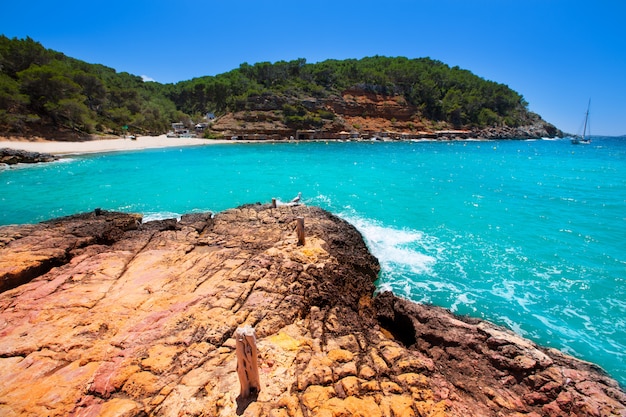 Ibiza cala Salada en san Antonio Abad en Baleares