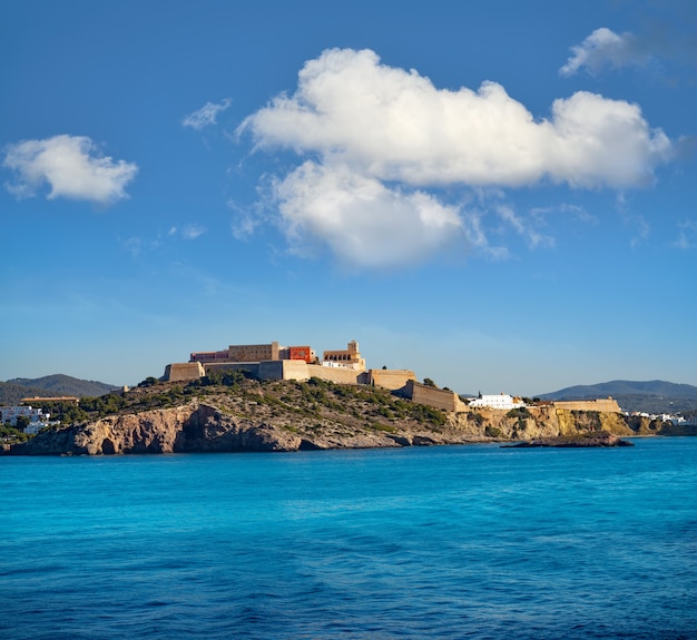 Ibiza eivissa castle e skyline em baleares