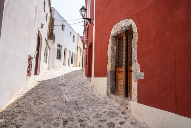 Ibiza Eivissa downtown Dalt Vila fachadas