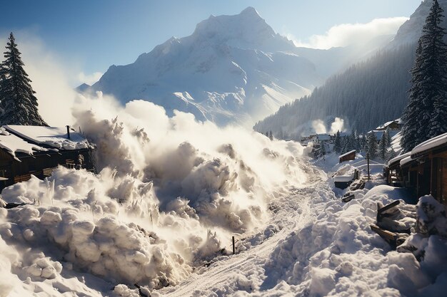 Foto ice_slides_von_majestic_mountains_high_above