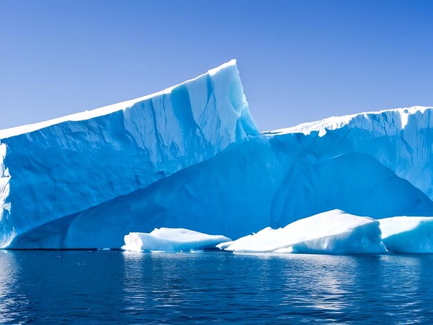 Un iceberg del cercano hielo de Ilulissat para flotar cerca de Ilulussat AI_Generated