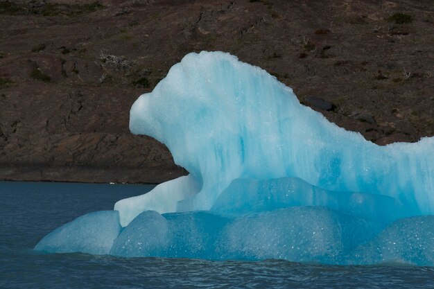 Iceberg flotando en el lago Argentino