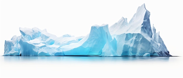 Iceberg isolado em fundo branco