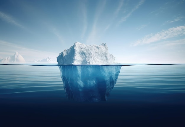 El iceberg en el mar