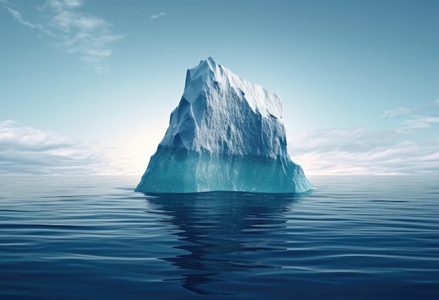 El iceberg en el mar