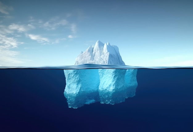 Iceberg no mar