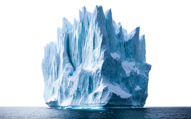 Iceberg sobre un fondo blanco