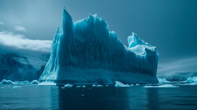 Iceberg solo na Antártica