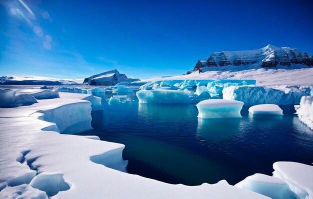Icebergs na Lagoa Glacial