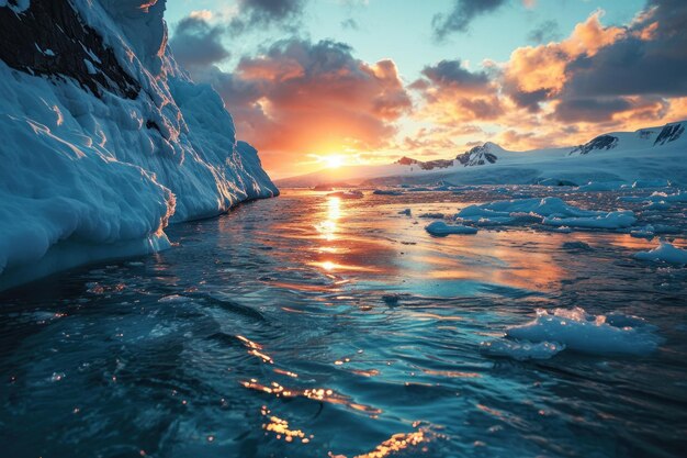 icebergs en el océano