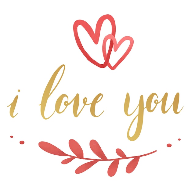 Ich liebe dich PNG-Aufkleber transparenter Hintergrund