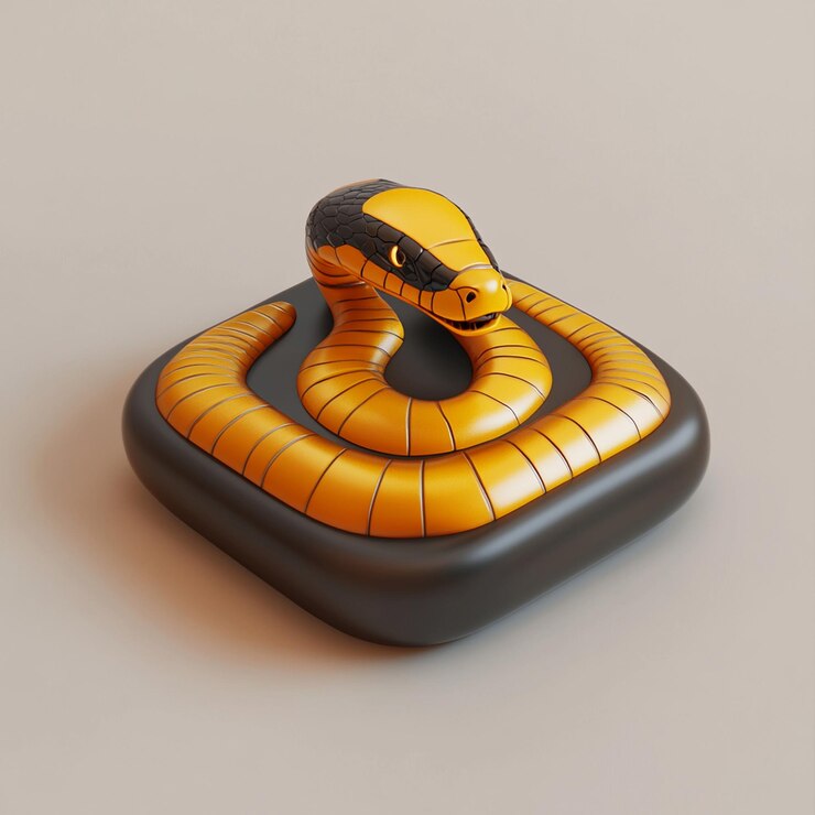 Foto icon 3d de cobra ilustração de vida selvagem e cobra venenosa