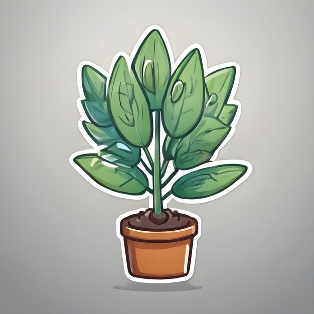 Foto icon cartoon planta de fundo