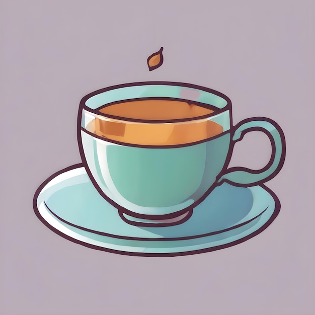 Icon de desenho animado Tea Drink Muito legal