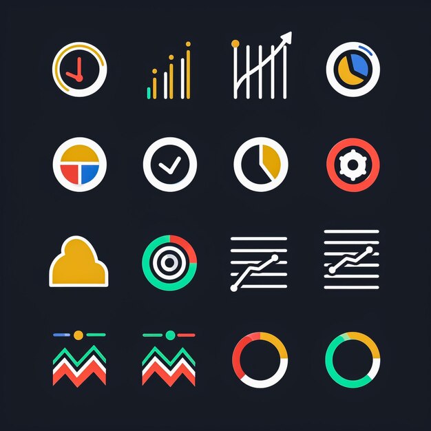 Icon-Set für eine Unternehmens-Webseite