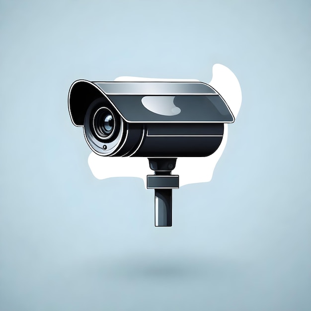Icon-Vektor-Illustration einer modernen Überwachungskamera