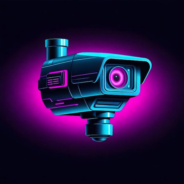 Icon-Vektor-Illustration einer modernen Überwachungskamera