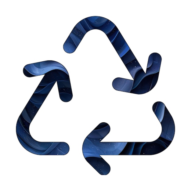 icona de luz de foto reciclar desenho de estilo de fundo de gradiente azul