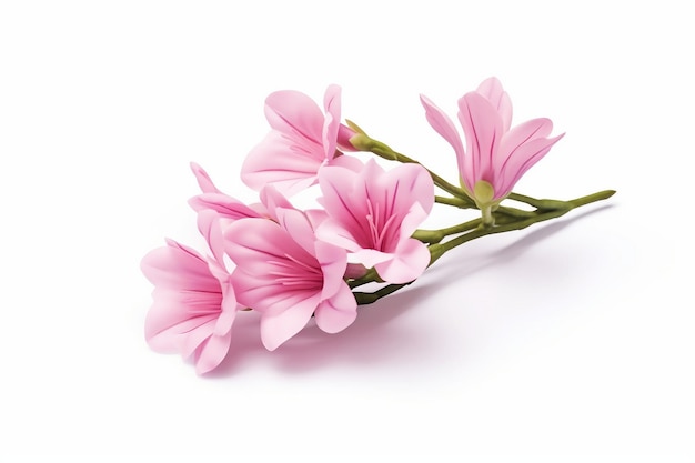 Ícone 3D de uma flor de freesia delicada com uma fragrância doce