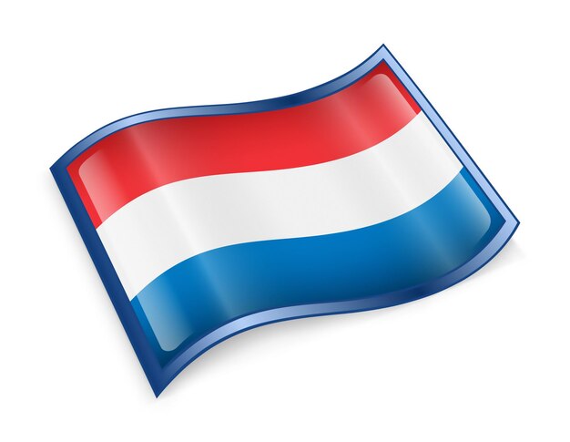 Foto Ícone da bandeira holandesa