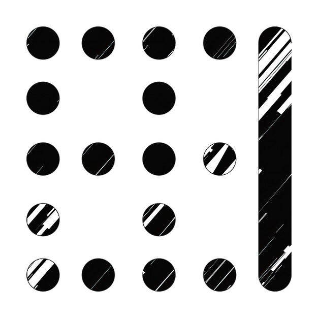 Foto Ícone de borda direita textura diagonal preta e branca