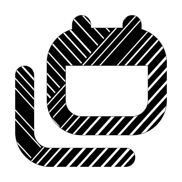 ícone de calendários linhas diagonais pretas e brancas