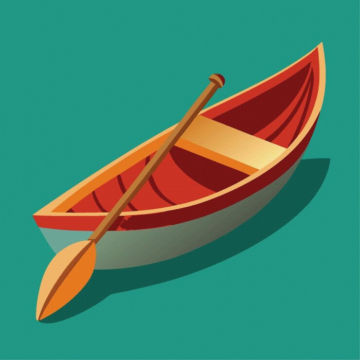 Foto ícone de canoa em fundo transparente