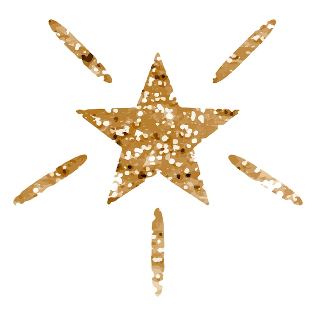 Ícone de estrelas brilhantes em Png com textura brilhante