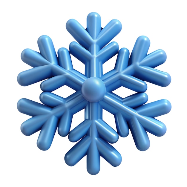 ícone de floco de neve 3d