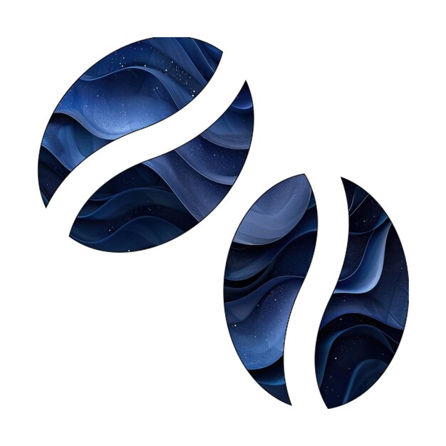 ícone de foto eps grãos de café desenho de estilo de fundo de gradiente azul