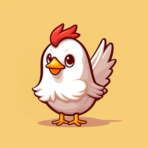 ícone de frango bonito para o logotipo