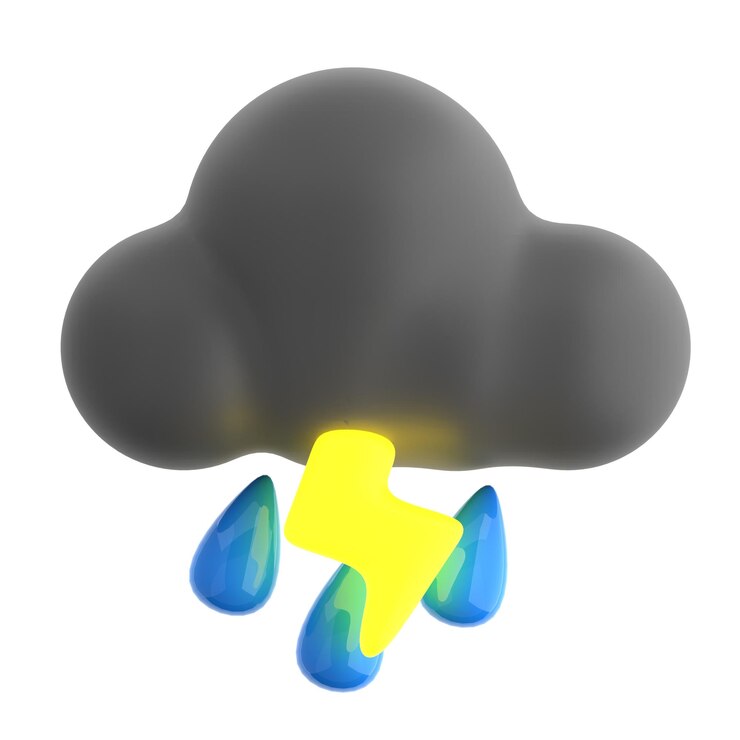 Foto ícone de ilustração 3d de tempestade
